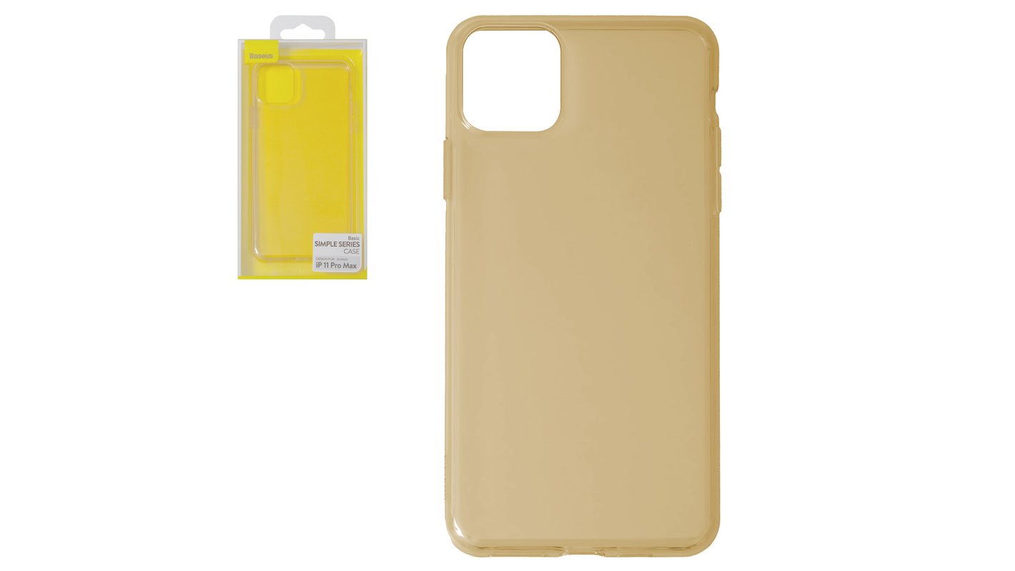 Case Baseus Compatible With Iphone 11 Pro Max Golden Transparent Silicone Arapiph65s 0v Gsmserver