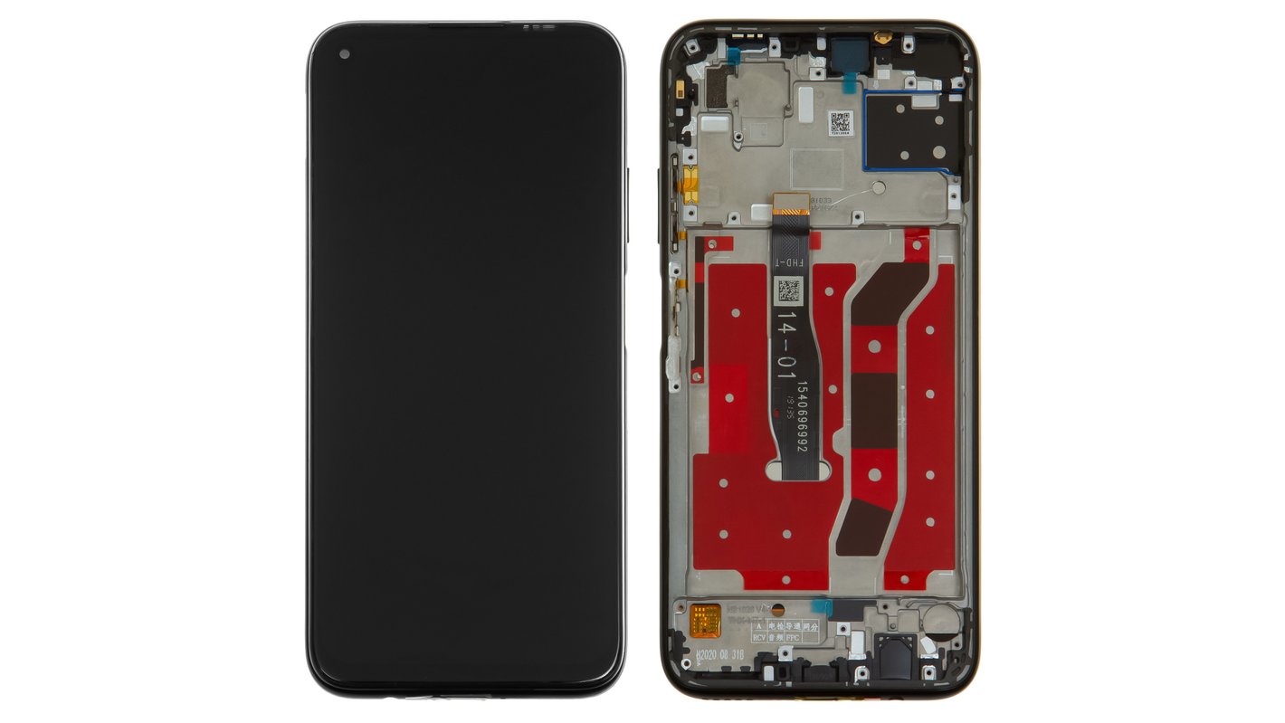 【JIN】 HUAWEI P40 lite E 2台セット LCD compatible with Huawei P40 Lite E, Y7p, (black, with