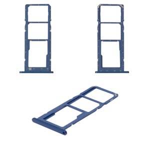 SIM Card Holder compatible with Samsung A037 Galaxy A03s, dark blue 