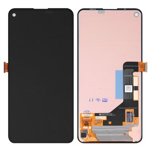 Дисплей для Google Pixel 5a 5G, черный, без рамки, Оригинал переклеено стекло 