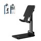 Holder Hoco PH29A, (black, sliding, portable, folded, desktop, plastic, metal) #6931474733900