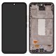 LCD compatible with Samsung A546 Galaxy A54 5G, (black, with frame, High Copy, with wide edge, (OLED))