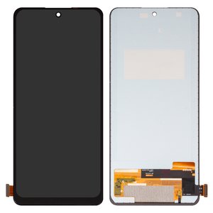 LCD compatible with Xiaomi Redmi Note 13 4G, black, without frame, Copy, TFT  