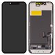 LCD compatible with iPhone 13 mini, (black, with frame, AAA, (TFT), ZY, LTPS HD+)