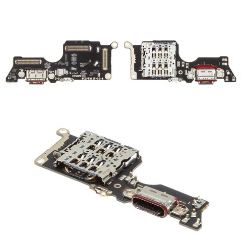 Flat Cable compatible with Oppo Reno12 Pro CPH2629 , charge connector, with SIM connector, with microphone, with components, High Copy, charging board 