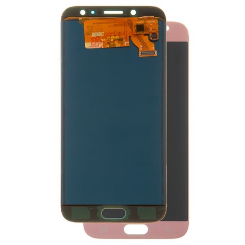 Pantalla LCD puede usarse con Samsung J730 Galaxy J7 2017 , rosado, con ajuste de brillo, sin marco, Copy, TFT 