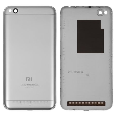 Panel trasero de carcasa puede usarse con Xiaomi Redmi 5A, gris, CN version dual stand by 