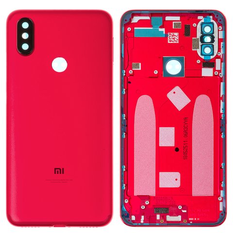 Panel trasero de carcasa puede usarse con Xiaomi Mi 6X, Mi A2, roja, M1804D2SG, M1804D2SI