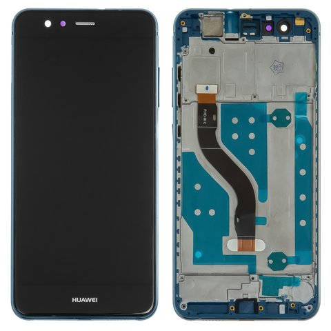 Pantalla LCD puede usarse con Huawei P10 Lite, azul, con marco, High Copy, WAS L21 WAS LX1 WAS LX1A
