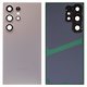 Panel trasero de carcasa puede usarse con Samsung S928 Galaxy S24 Ultra, gris, con vidrio de cámara, titanium gray