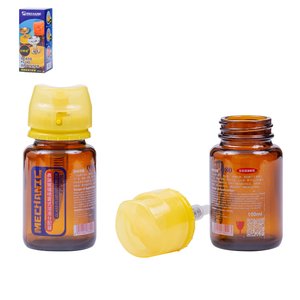 Tarro para líquido con dispensador Mechanic Q80, 100 ml, para alcohol, antiestática