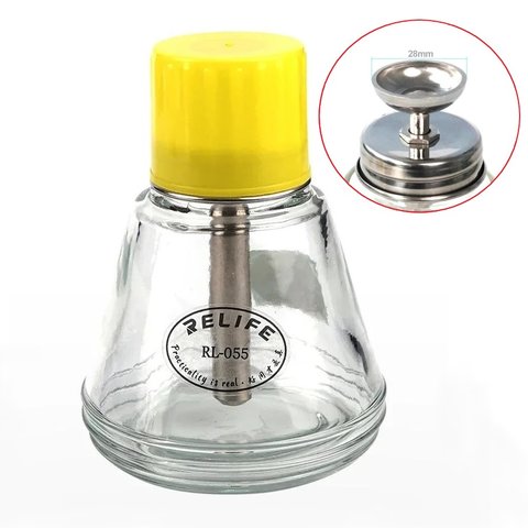 Tarro para líquido con dispensador RELIFE RL 055, 150 ml, para alcohol