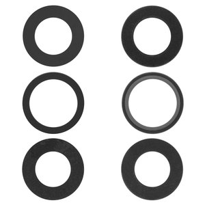 Vidrio de cámara puede usarse con iPhone 15 Pro Max, negro, sin marco, juego de 3 uds., Original PRC 