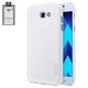 Чехол Nillkin Super Frosted Shield для Samsung A320 Galaxy A3 (2017), белый, с подставкой, матовый, пластик, #6902048137202