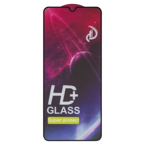 Захисне скло All Spares для Xiaomi Poco C61, Redmi A3, Redmi A3x, сумісне з чохлом, Full Glue, чорний
