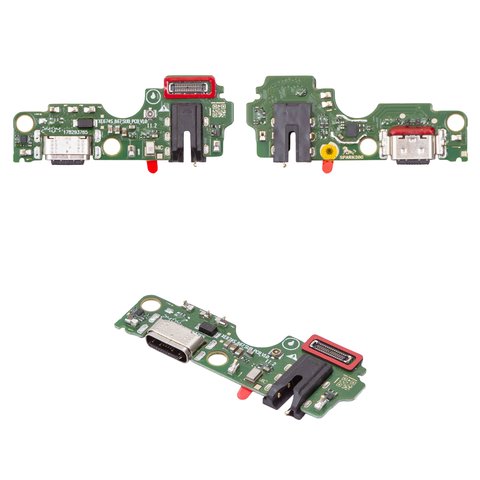 Шлейф для Tecno Spark 20C BG7 , конектора зарядки, з компонентами, Original PRC , плата зарядки