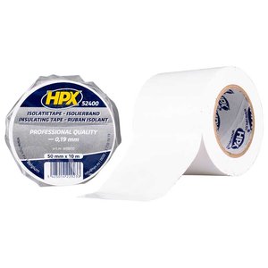 Стрічка ізоляційна HPX 52400, 50 мм, 10 м, біла Стрічка ізоляційна HPX 52400, 50 мм, 10 м, біла
