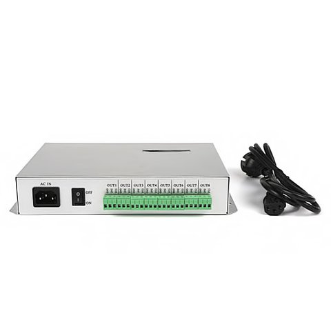 Online LED Controller T 300K DMX 512, WS2811, WS2801 support, 8 ports, up to 8192 pxl 